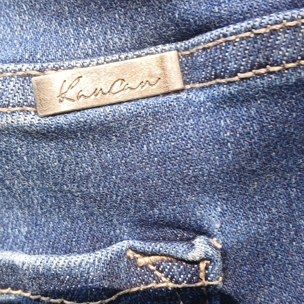KanCan Mid Rise Ripped Flare Jean Sz 18 - Picture 9 of 13